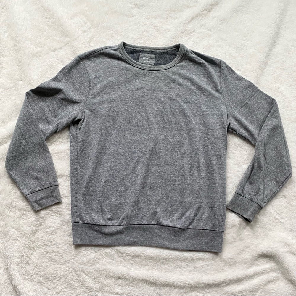 Gap Men’s Fleece Lined Long Sleeved Shirt Gray Size Medium